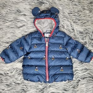 Baby Gap Disney Mickey Mouse Puffer Coat